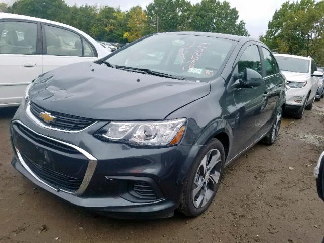 1G1JF5SB3K4126484 - 2019 CHEVROLET SONIC PREM GRAY photo 2