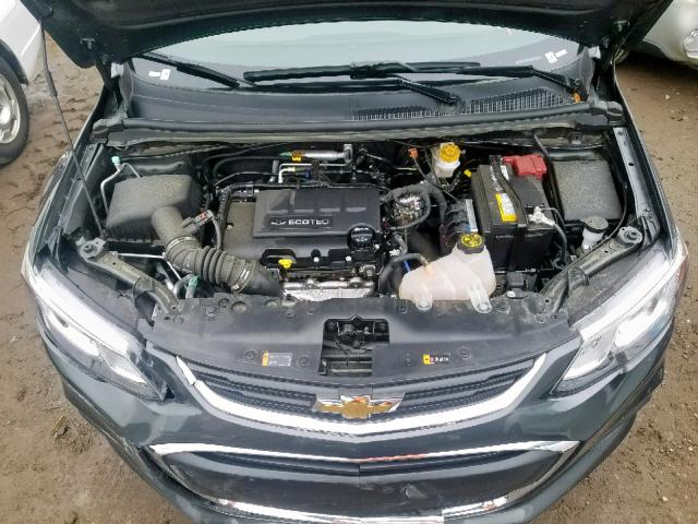 1G1JF5SB3K4126484 - 2019 CHEVROLET SONIC PREM GRAY photo 7