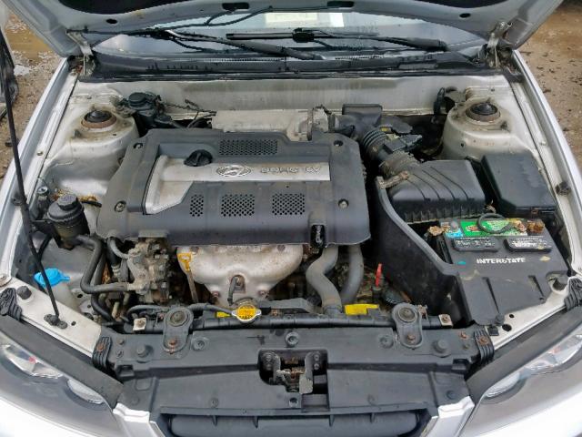 KMHDN46D05U964128 - 2005 HYUNDAI ELANTRA GL SILVER photo 7