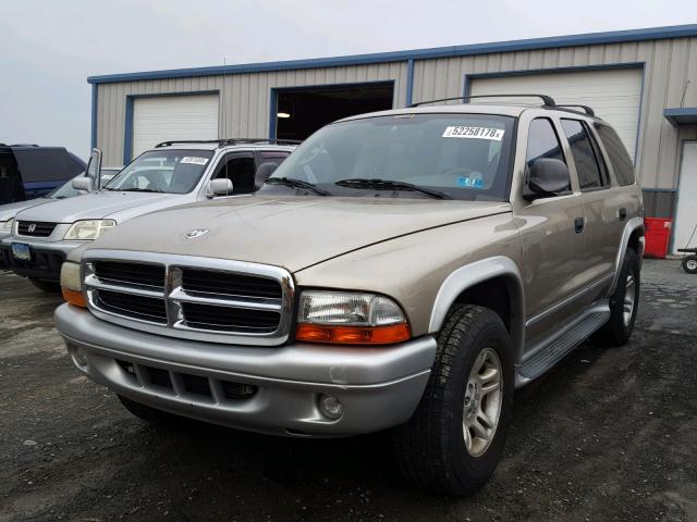 1B8HS58Z52F219903 - 2002 DODGE DURANGO SL GOLD photo 2