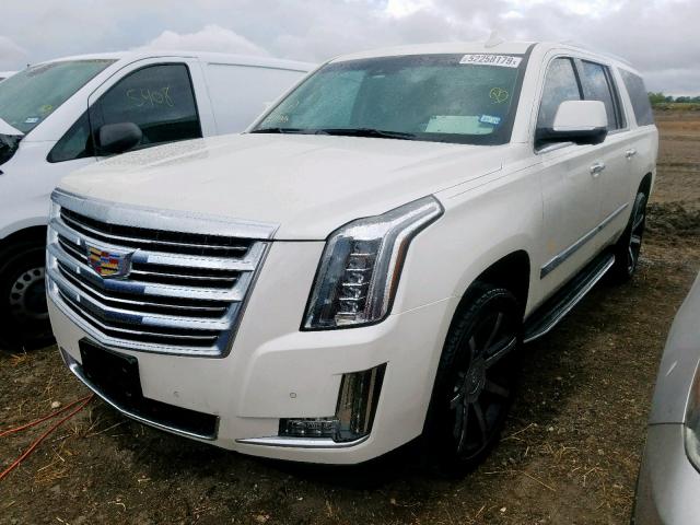 1GYS3SKJ4FR732177 - 2015 CADILLAC ESCALADE E WHITE photo 2