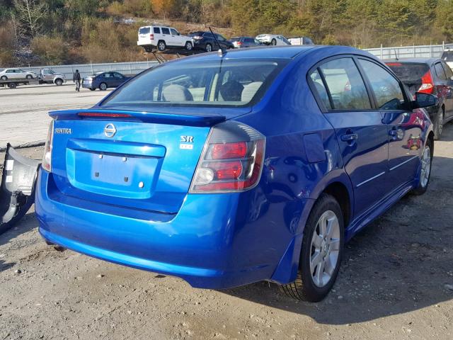 3N1AB61E59L663353 - 2009 NISSAN SENTRA 2.0 BLUE photo 4