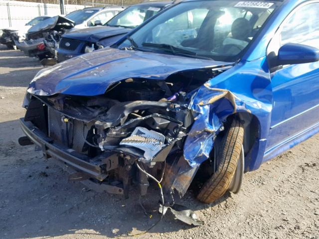 3N1AB61E59L663353 - 2009 NISSAN SENTRA 2.0 BLUE photo 9