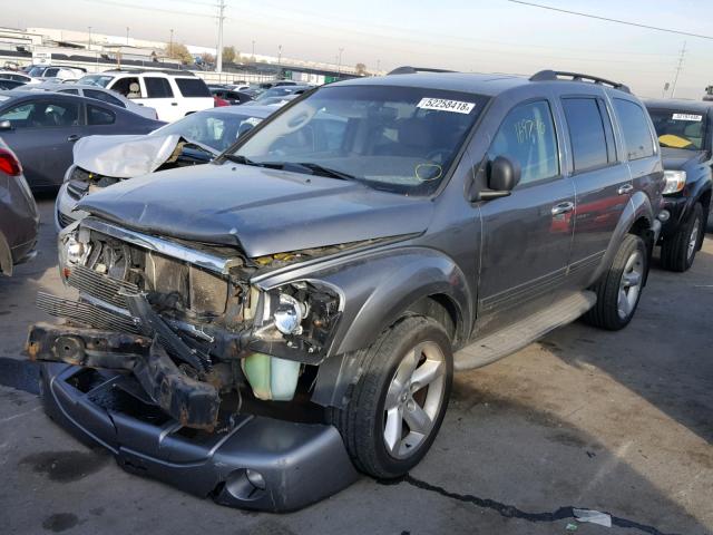 1D4HB48D05F548132 - 2005 DODGE DURANGO SL GRAY photo 2