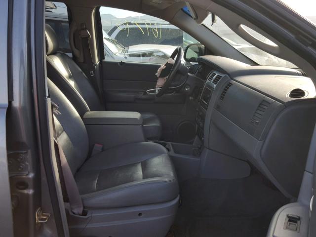 1D4HB48D05F548132 - 2005 DODGE DURANGO SL GRAY photo 5