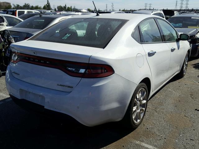 1C3CDFCA2DD231090 - 2013 DODGE DART LIMIT WHITE photo 4