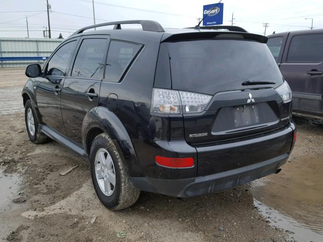 JA4LS21W39Z011552 - 2009 MITSUBISHI OUTLANDER BLACK photo 3