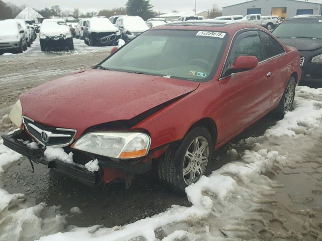 19UYA42621A009546 - 2001 ACURA 3.2CL TYPE RED photo 2