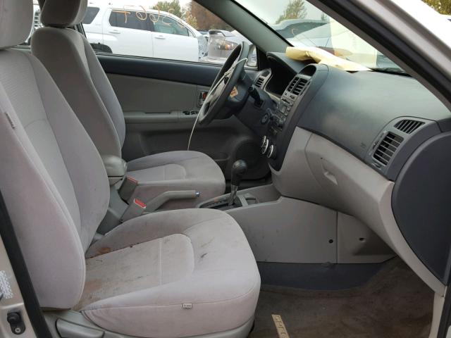 KNAFE122985554021 - 2008 KIA SPECTRA EX SILVER photo 5