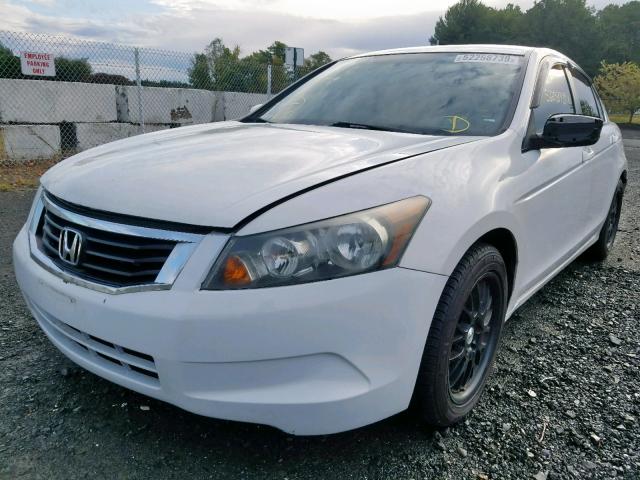 1HGCP26369A022969 - 2009 HONDA ACCORD LX WHITE photo 2