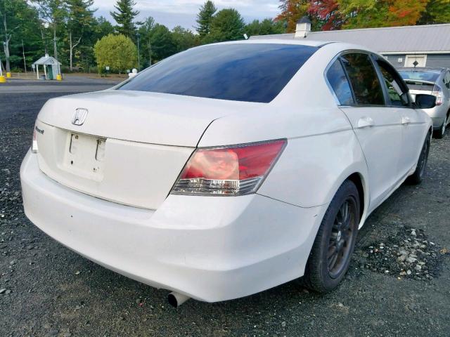 1HGCP26369A022969 - 2009 HONDA ACCORD LX WHITE photo 4