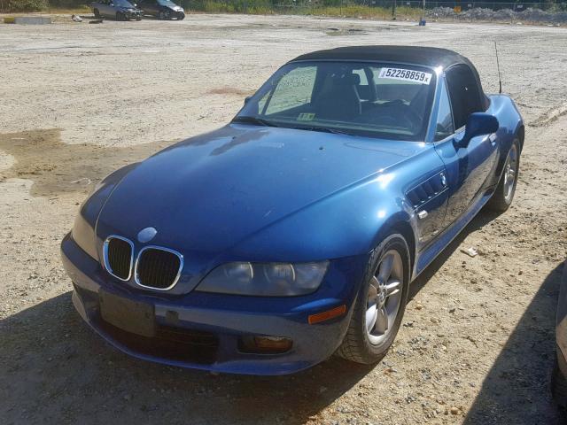 WBACN33451LM01135 - 2001 BMW Z3 2.5 BLUE photo 2