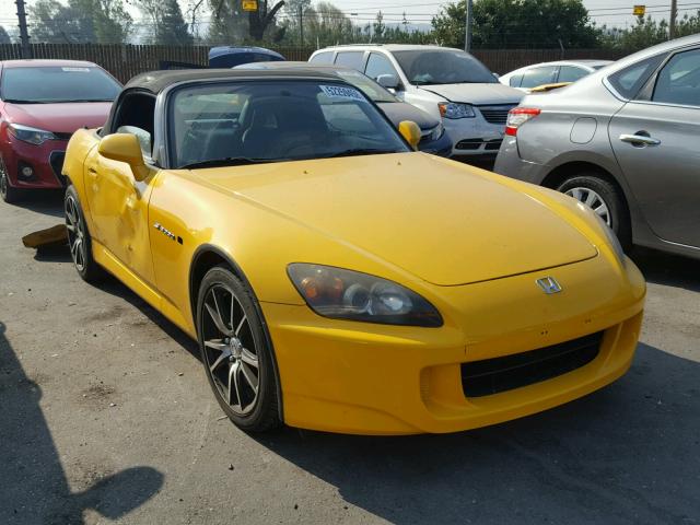 JHMAP21485S008757 - 2005 HONDA S2000 YELLOW photo 1