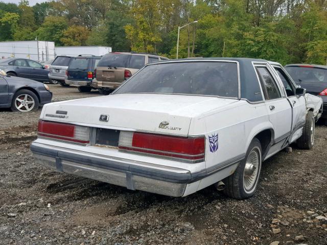 2MEBM75F3KX640659 - 1989 MERCURY GRAND MARQ WHITE photo 4