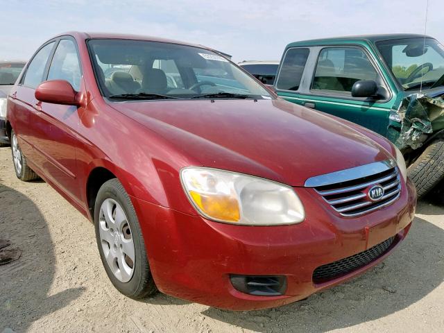 KNAFE121875404133 - 2007 KIA SPECTRA EX MAROON photo 1