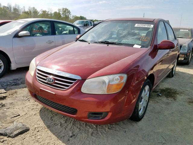 KNAFE121875404133 - 2007 KIA SPECTRA EX MAROON photo 2