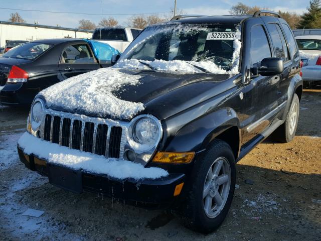 1J4GL58K26W187573 - 2006 JEEP LIBERTY LI BLACK photo 2