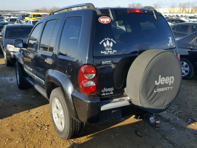 1J4GL58K26W187573 - 2006 JEEP LIBERTY LI BLACK photo 3