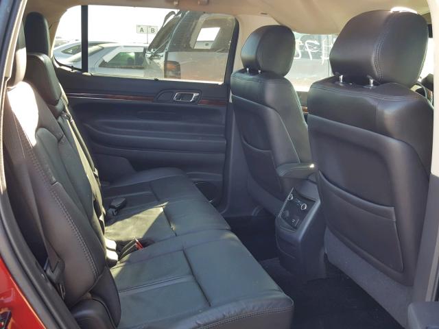 2LMHJ5AT5DBL58219 - 2013 LINCOLN MKT RED photo 6