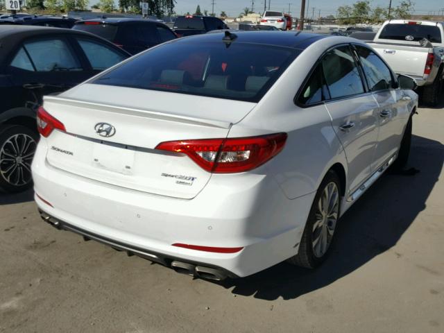 5NPE34AB2FH245883 - 2015 HYUNDAI SONATA SPO WHITE photo 4