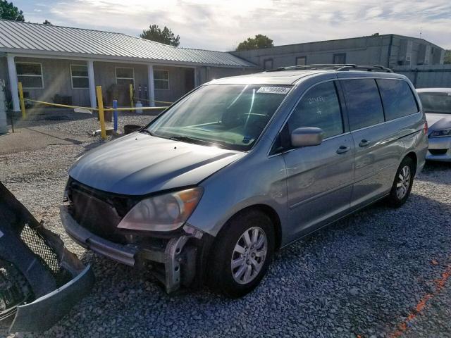 5FNRL38788B011892 - 2008 HONDA ODYSSEY EX BLUE photo 2