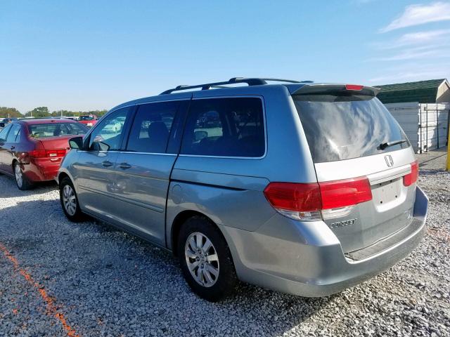 5FNRL38788B011892 - 2008 HONDA ODYSSEY EX BLUE photo 3