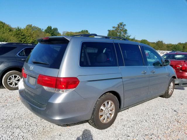 5FNRL38788B011892 - 2008 HONDA ODYSSEY EX BLUE photo 4