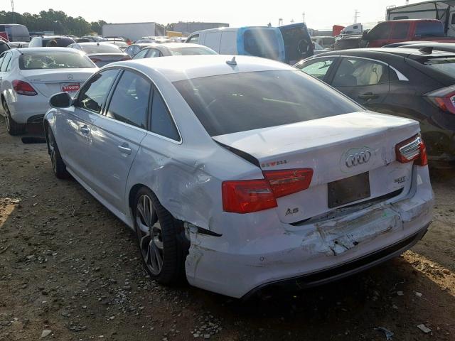 WAUHGAFCXCN143516 - 2012 AUDI A6 PRESTIG WHITE photo 3