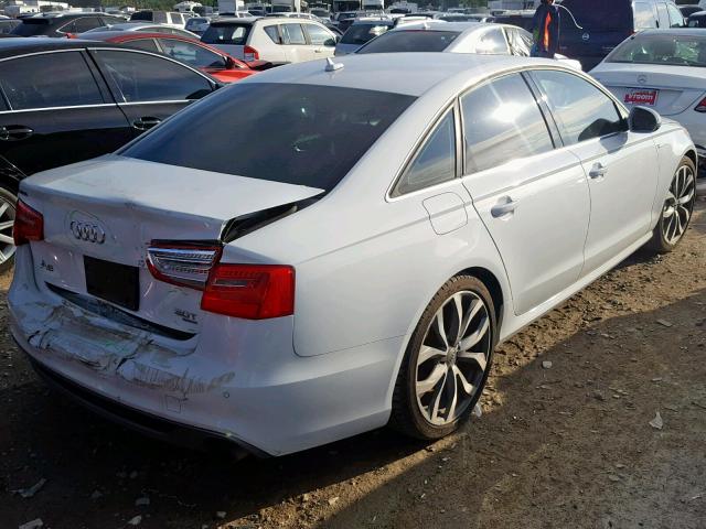 WAUHGAFCXCN143516 - 2012 AUDI A6 PRESTIG WHITE photo 4