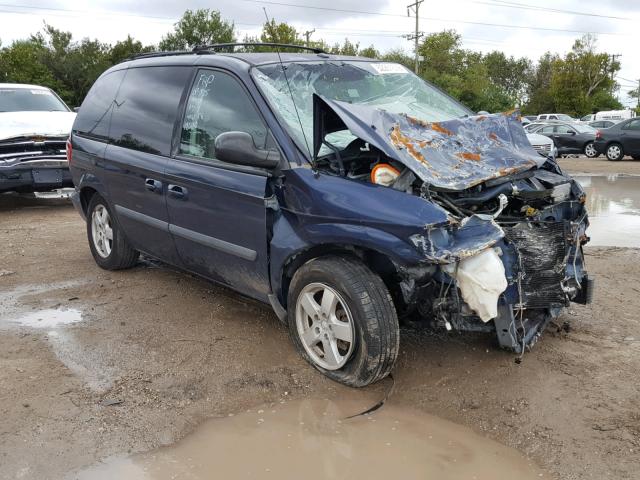 1D4GP45R56B743407 - 2006 DODGE CARAVAN SX BLUE photo 1