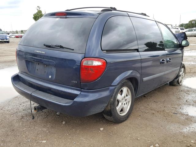 1D4GP45R56B743407 - 2006 DODGE CARAVAN SX BLUE photo 4