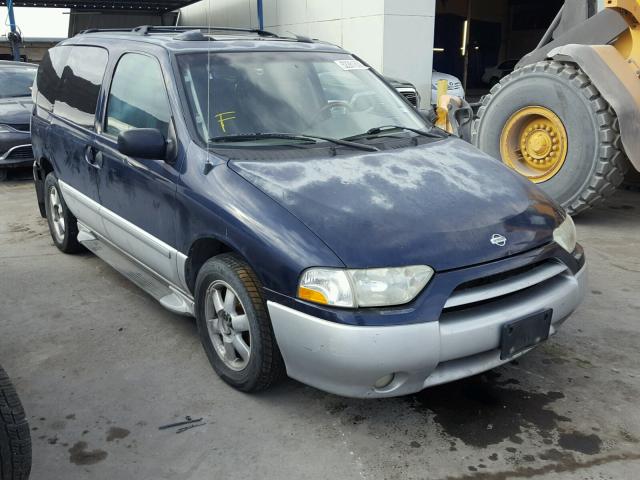 4N2ZN17TX2D816527 - 2002 NISSAN QUEST GLE BLUE photo 1