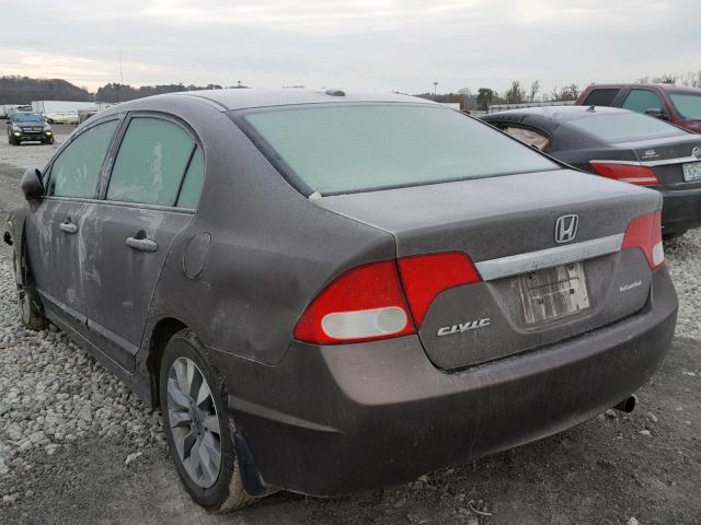 2HGFA1F92AH560989 - 2010 HONDA CIVIC EXL GRAY photo 3