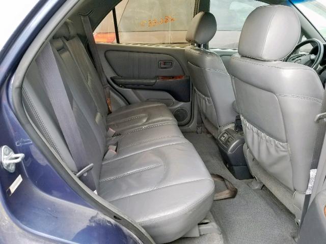 JT6HF10U5Y0101631 - 2000 LEXUS RX 300 BLUE photo 6