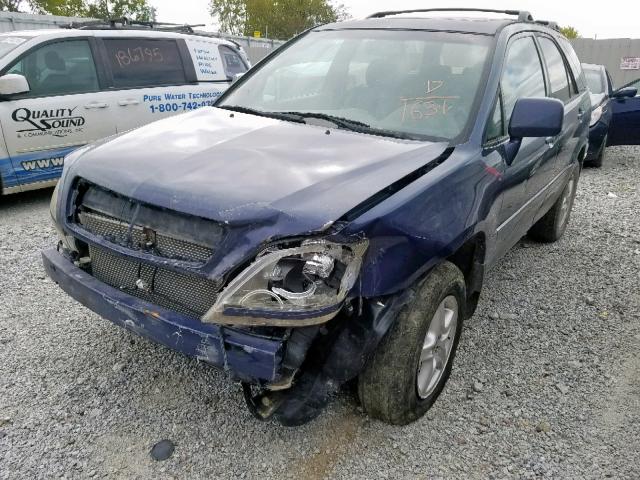 JT6HF10U5Y0101631 - 2000 LEXUS RX 300 BLUE photo 9