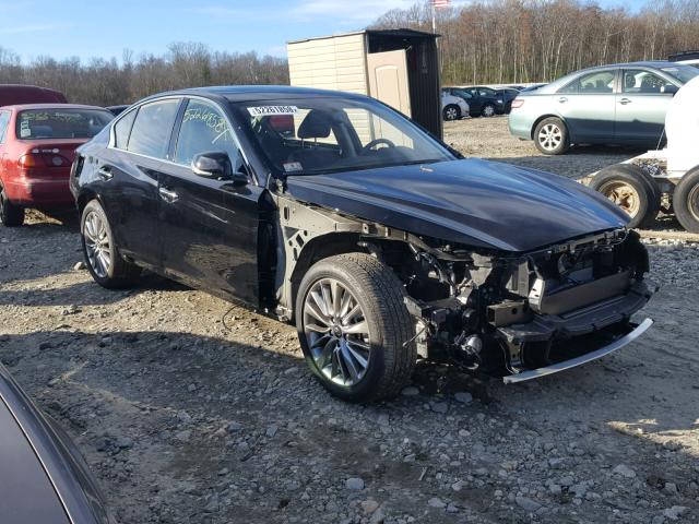 JN1EV7AR5JM611247 - 2018 INFINITI Q50 LUXE BLACK photo 1