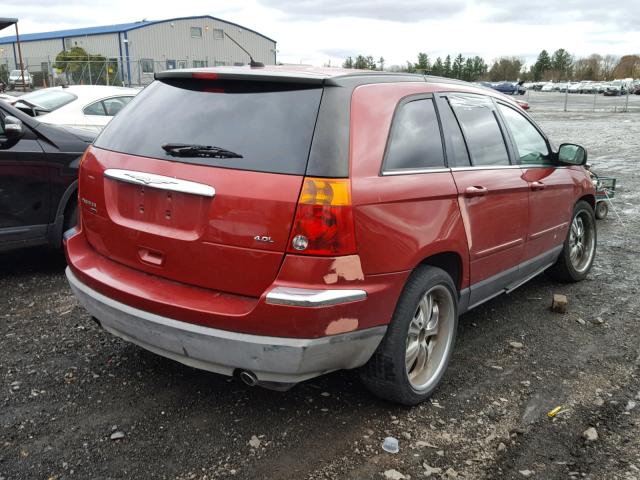 2A8GM68XX7R364233 - 2007 CHRYSLER PACIFICA T RED photo 4