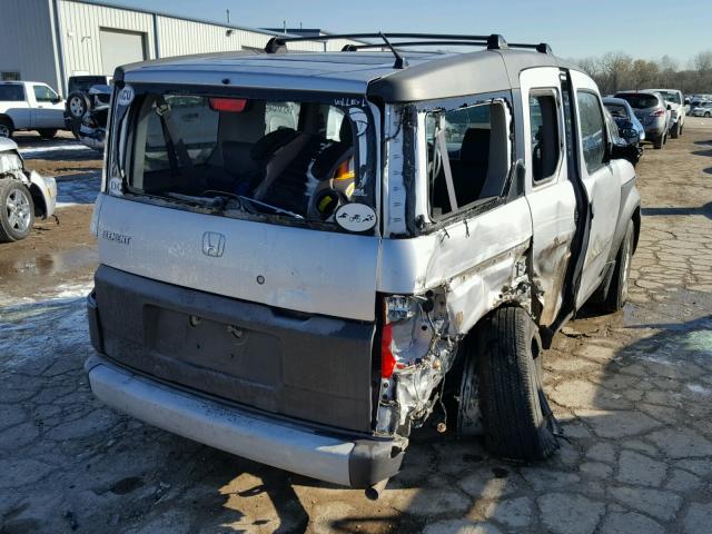 5J6YH28553L019518 - 2003 HONDA ELEMENT EX SILVER photo 4