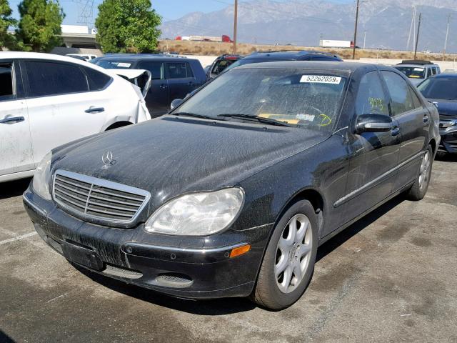 WDBNG75J8YA100606 - 2000 MERCEDES-BENZ S 500 BLACK photo 2