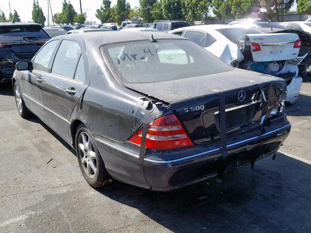 WDBNG75J8YA100606 - 2000 MERCEDES-BENZ S 500 BLACK photo 3