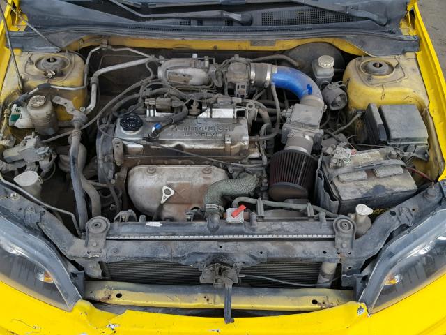 JA3AJ86E82U005458 - 2002 MITSUBISHI LANCER OZ YELLOW photo 7