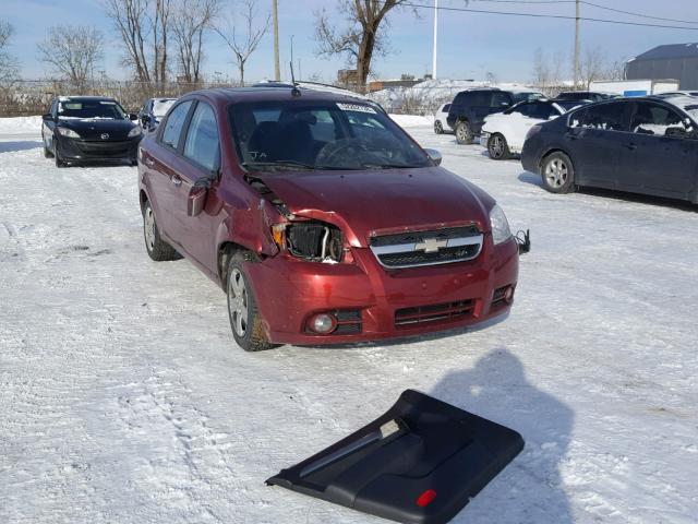 3G1TC5DE4AL141559 - 2010 CHEVROLET AVEO LT RED photo 1