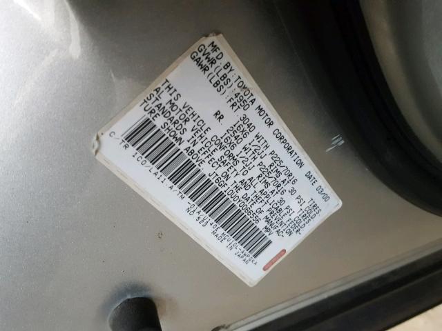 JT6GF10U0Y0066556 - 2000 LEXUS RX 300 SILVER photo 10