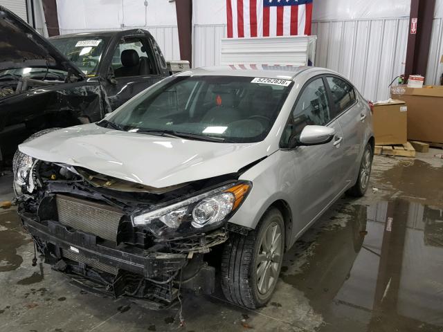 KNAFX4A82F5422023 - 2015 KIA FORTE EX SILVER photo 2