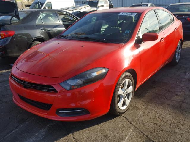 1C3CDFBB7GD667951 - 2016 DODGE DART SXT RED photo 2