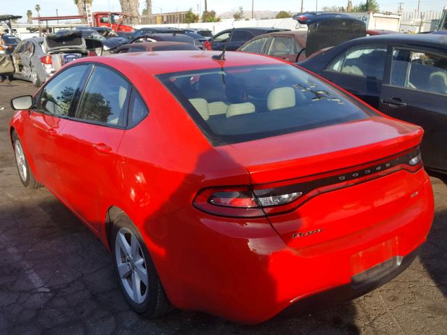 1C3CDFBB7GD667951 - 2016 DODGE DART SXT RED photo 3