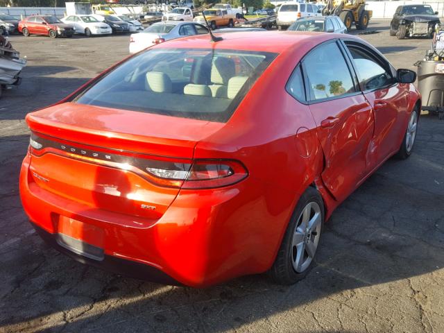 1C3CDFBB7GD667951 - 2016 DODGE DART SXT RED photo 4