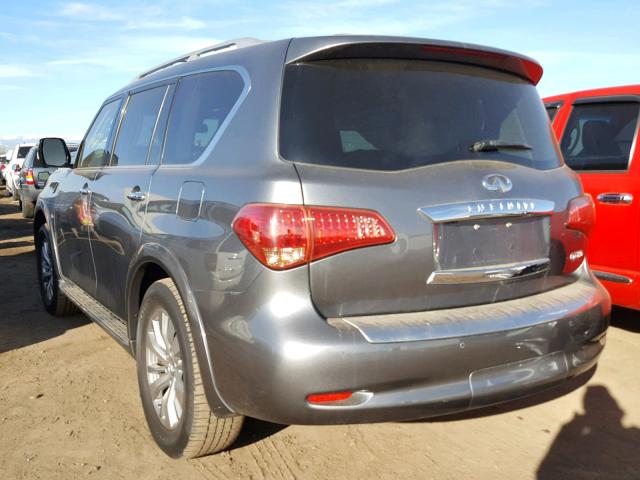 JN8AZ2NE1H9155582 - 2017 INFINITI QX80 BASE GRAY photo 3