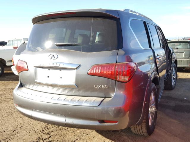 JN8AZ2NE1H9155582 - 2017 INFINITI QX80 BASE GRAY photo 4