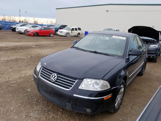 WVWBD63B85P009430 - 2005 VOLKSWAGEN PASSAT GLS BLACK photo 2